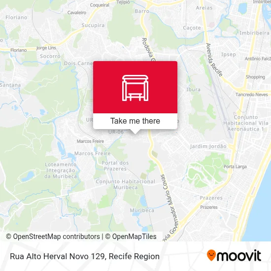 Rua Alto Herval Novo 129 map