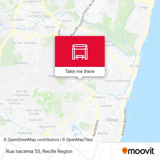 Rua Iracema 55 map