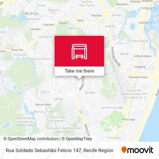 Rua Soldado Sebastião Felício 147 map
