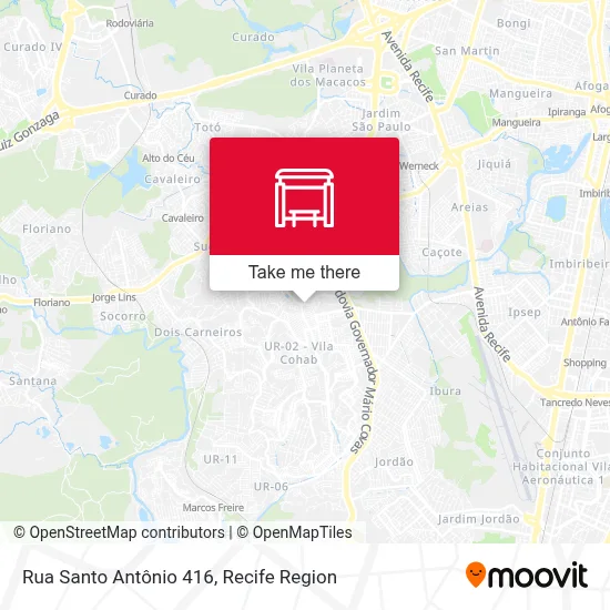 Rua Santo Antônio 416 map