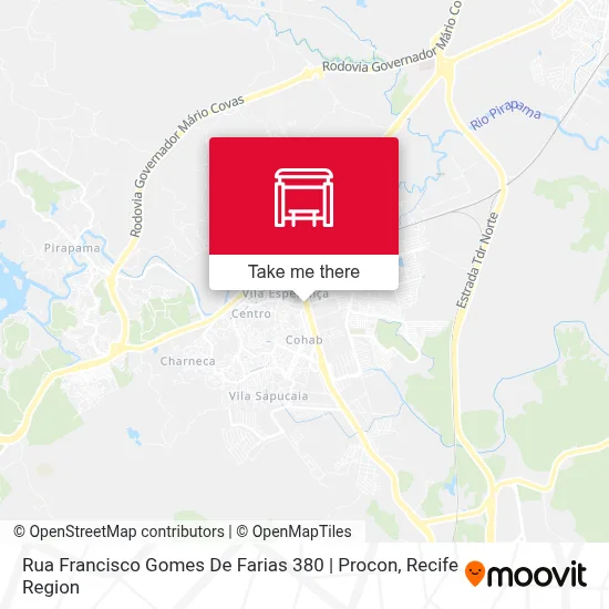 Rua Francisco Gomes De Farias 380 | Procon map