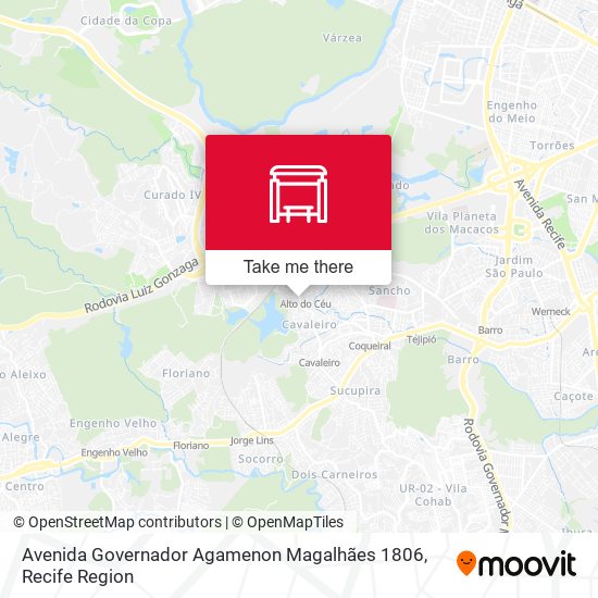 Avenida Governador Agamenon Magalhães 1806 map