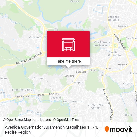 Avenida Governador Agamenon Magalhães 1174 map