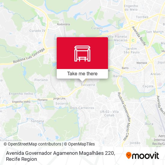 Avenida Governador Agamenon Magalhães 220 map