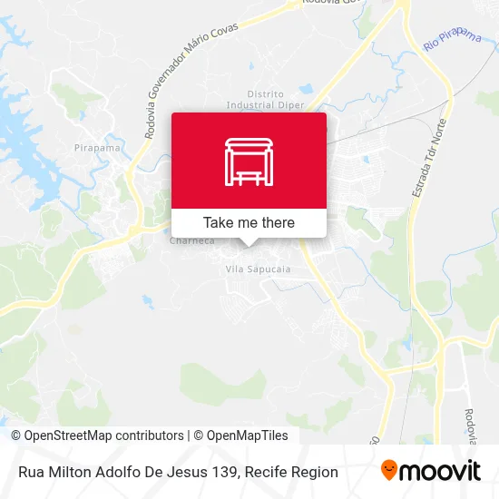 Rua Milton Adolfo De Jesus 139 map