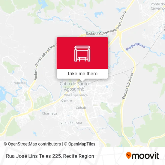 Rua José Lins Teles 225 map