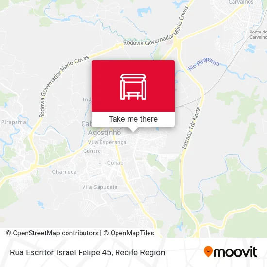 Rua Escritor Israel Felipe 45 map