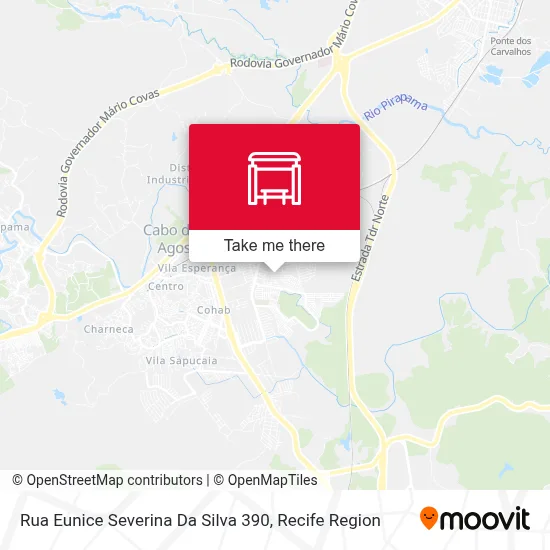 Rua Eunice Severina Da Silva 390 map