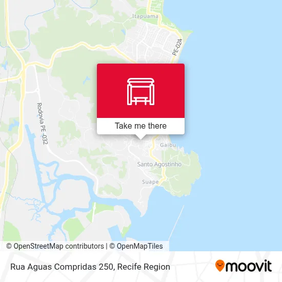 Rua Aguas Compridas 250 map