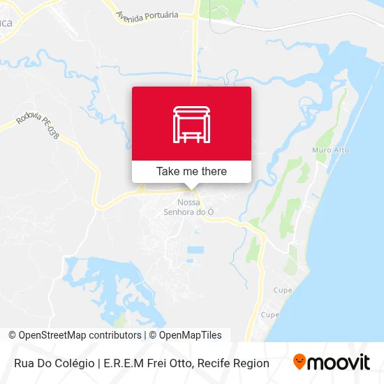 Rua Do Colégio | E.R.E.M Frei Otto map