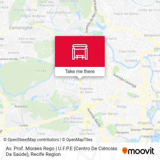 Av. Prof. Moraes Rego | U.F.P.E (Centro De Ciências Da Saúde) map