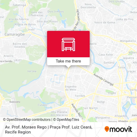 Av. Prof. Moraes Rego | Praça Prof. Luiz Ceará map