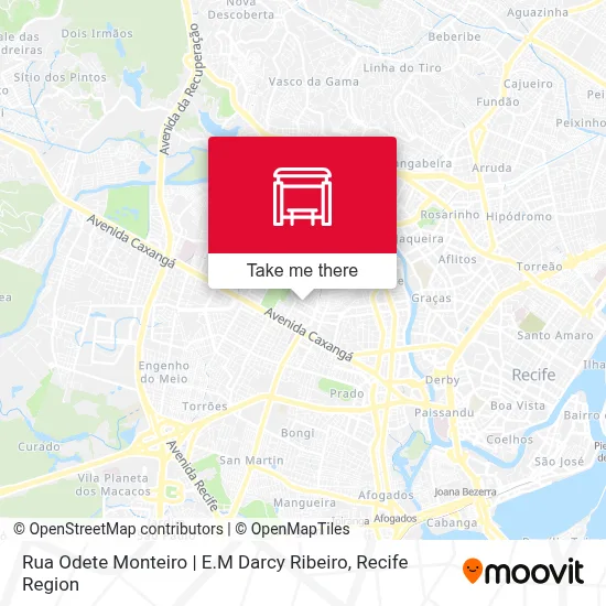 Rua Odete Monteiro | E.M Darcy Ribeiro map