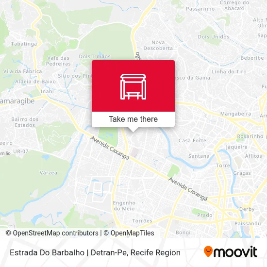 Estrada Do Barbalho | Detran-Pe map