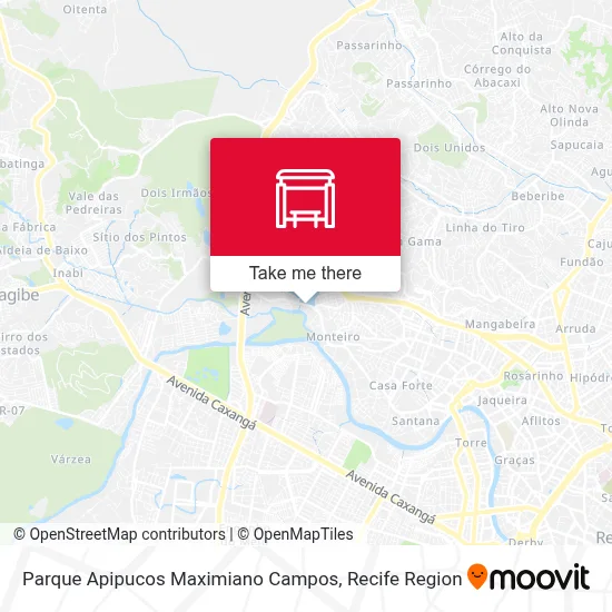 Parque Apipucos Maximiano Campos map