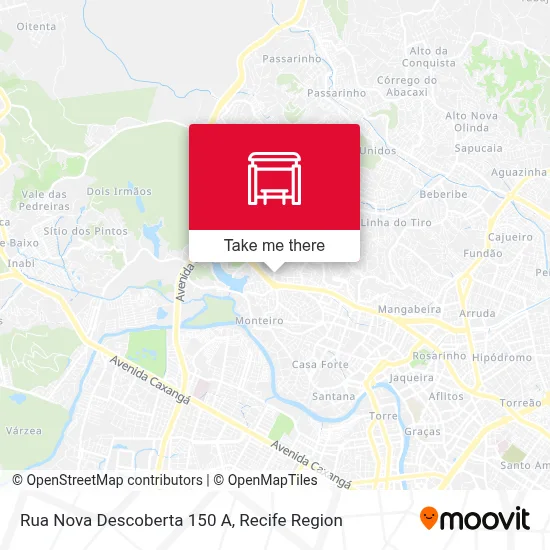 Rua Nova Descoberta 150 A map