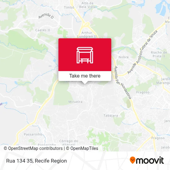 Rua 134 35 map