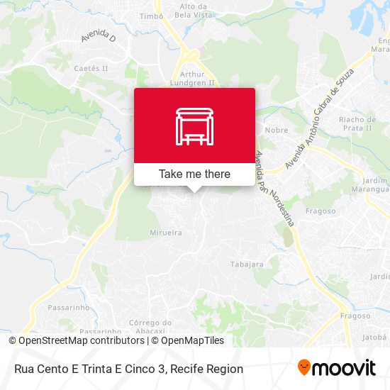 Rua Cento E Trinta E Cinco 3 map