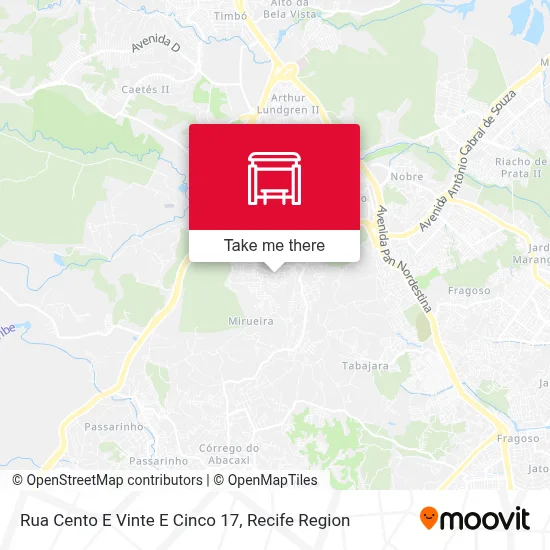 Rua Cento E Vinte E Cinco 17 map