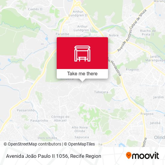 Avenida João Paulo II 1056 map