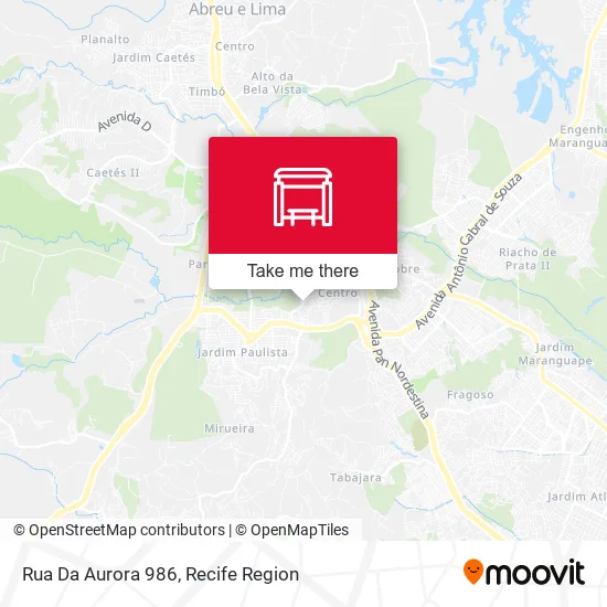 Rua Da Aurora 986 map