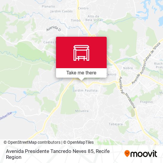 Mapa Avenida Presidente Tancredo Neves 85