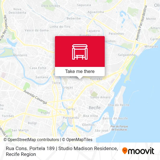 Rua Cons. Portela 189 | Studio Madison Residence map