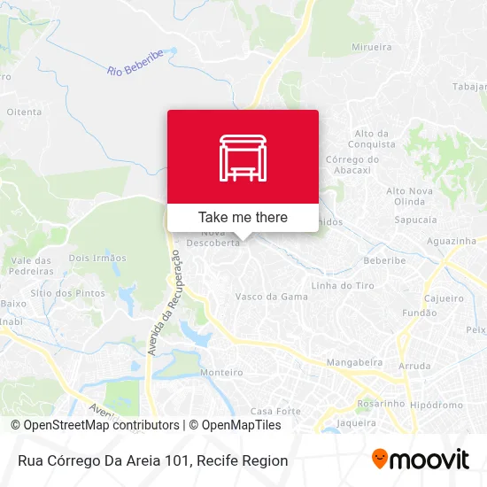 Rua Córrego Da Areia 101 map