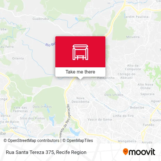 Rua Santa Tereza 375 map