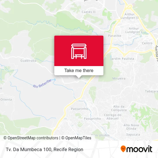 Tv. Da Mumbeca 100 map