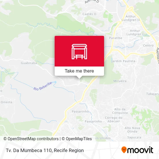 Tv. Da Mumbeca 110 map