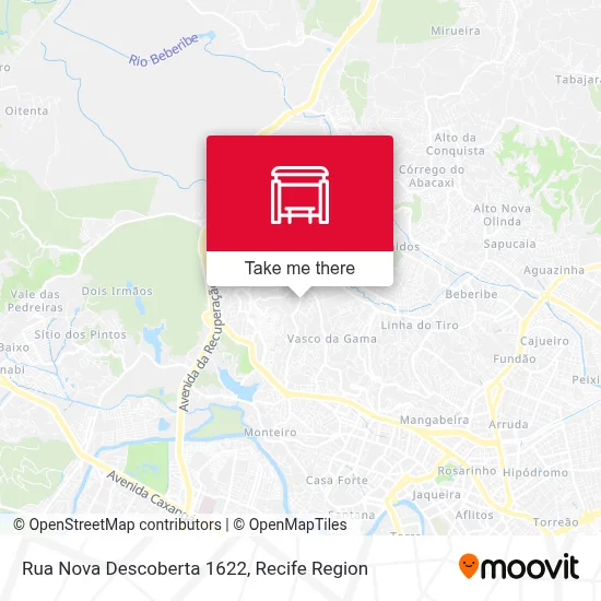 Rua Nova Descoberta 1622 map