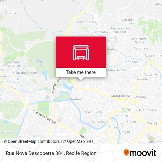 Rua Nova Descoberta 384 map