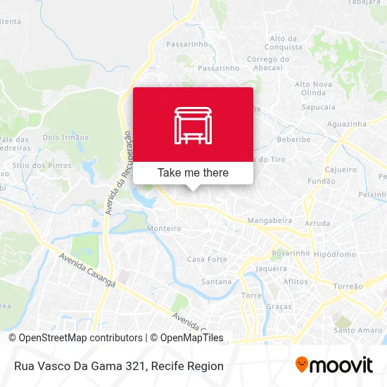 Rua Vasco Da Gama 321 map