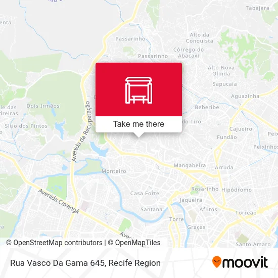 Rua Vasco Da Gama 645 map
