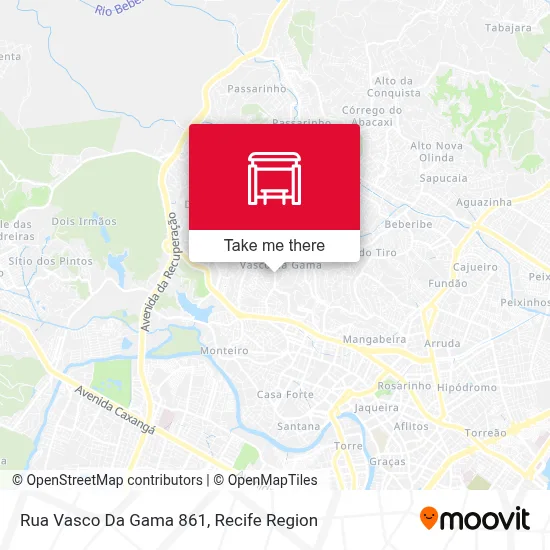 Rua Vasco Da Gama 861 map