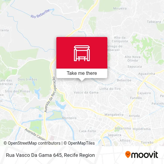 Rua Vasco Da Gama 645 map