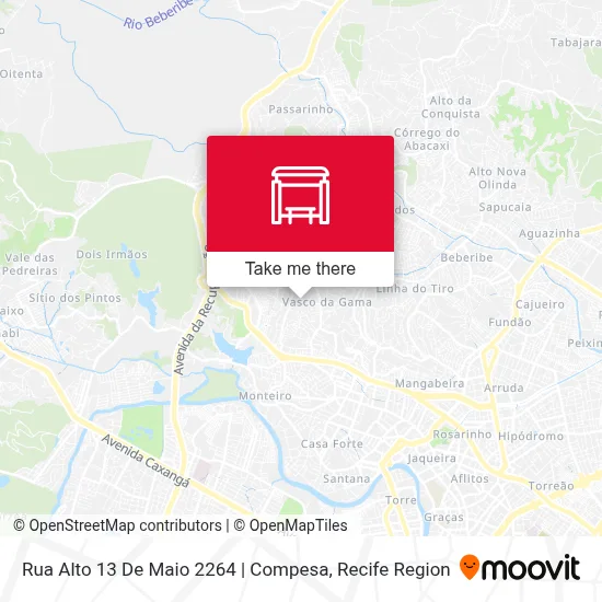 Rua Alto 13 De Maio 2264 | Compesa map