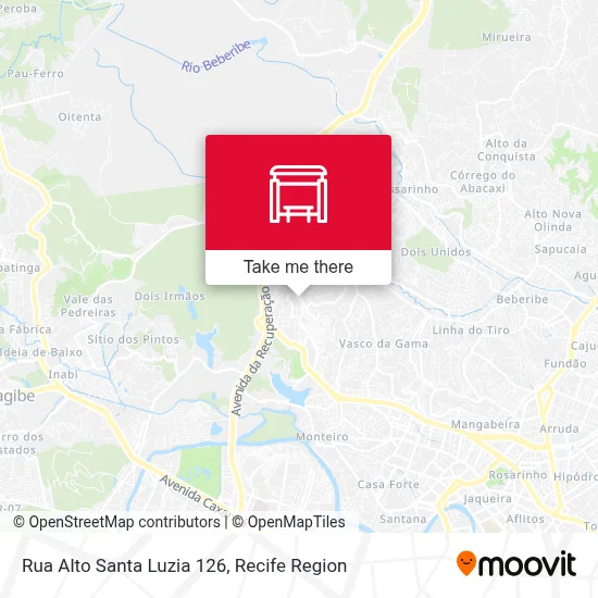 Rua Alto Santa Luzia 126 map