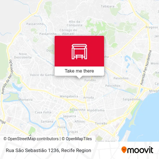 Rua São Sebastião 1236 map