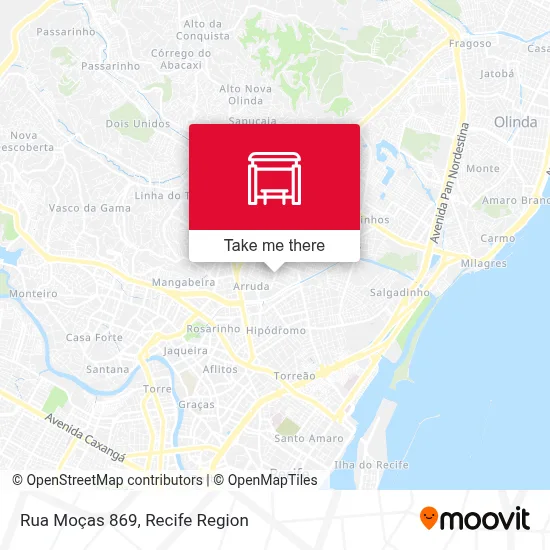 Rua Moças 869 map