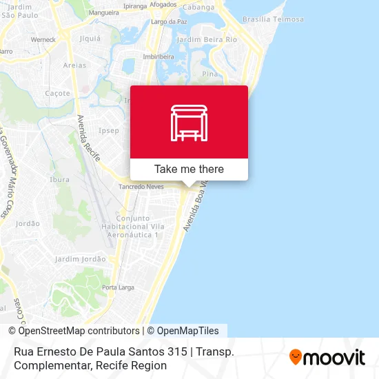 Rua Ernesto De Paula Santos 315 | Transp. Complementar map