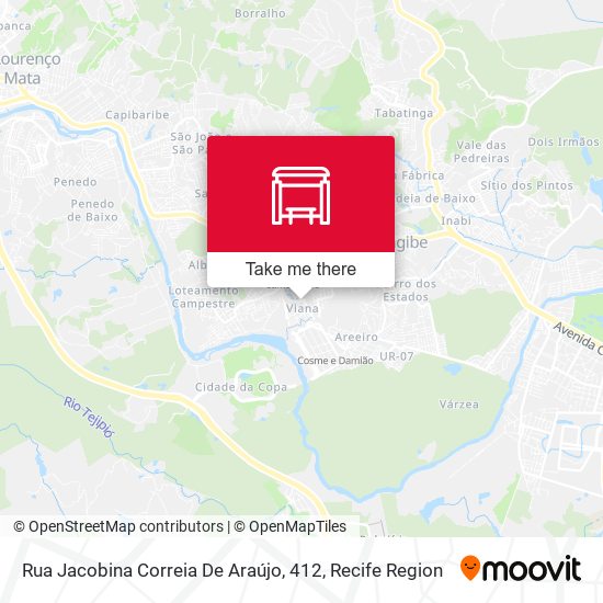 Rua Jacobina Correia De Araújo, 412 map
