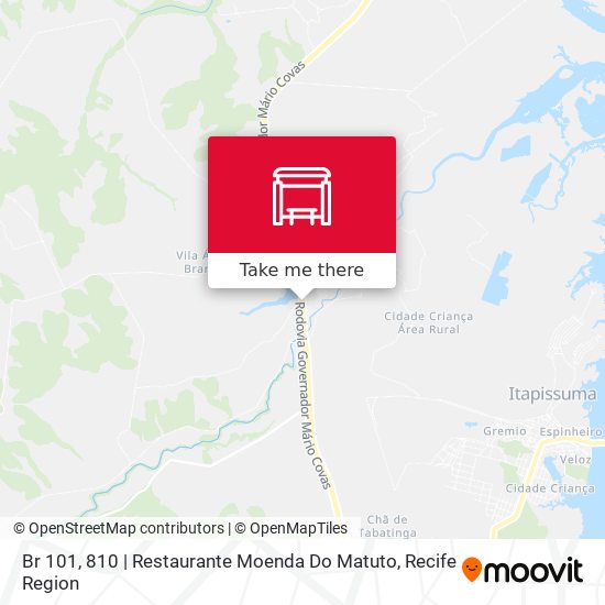 Mapa Br 101, 810 | Restaurante Moenda Do Matuto