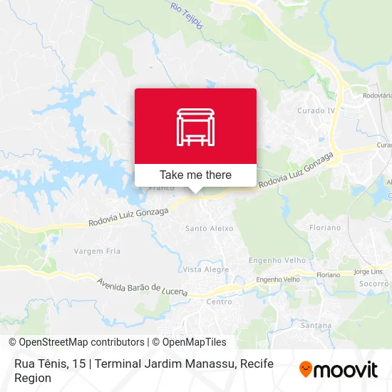 Rua Tênis, 15 | Terminal Jardim Manassu map