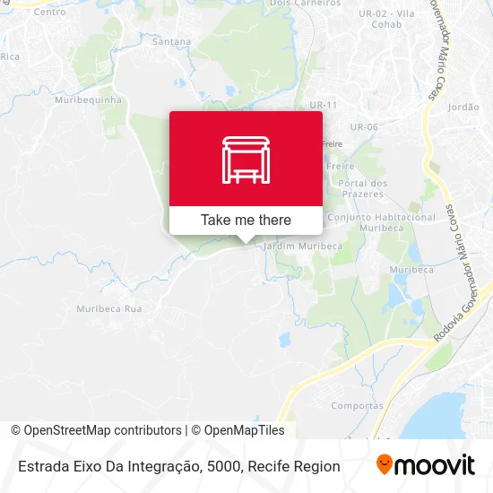 Estrada Eixo Da Integração, 5000 map