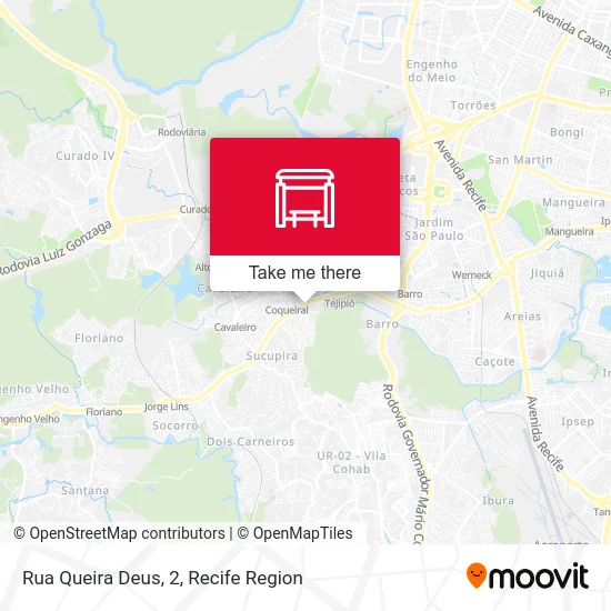 Rua Queira Deus, 2 map