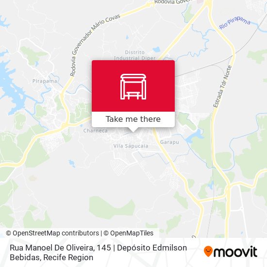 Rua Manoel De Oliveira, 145 | Depósito Edmilson Bebidas map