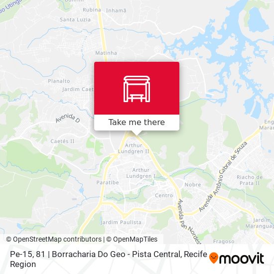 Mapa Pe-15, 81 | Borracharia Do Geo - Pista Central