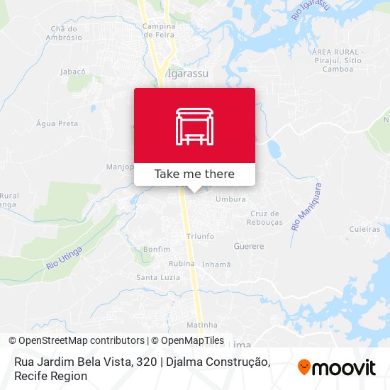 Rua Jardim Bela Vista, 320 | Djalma Construção map